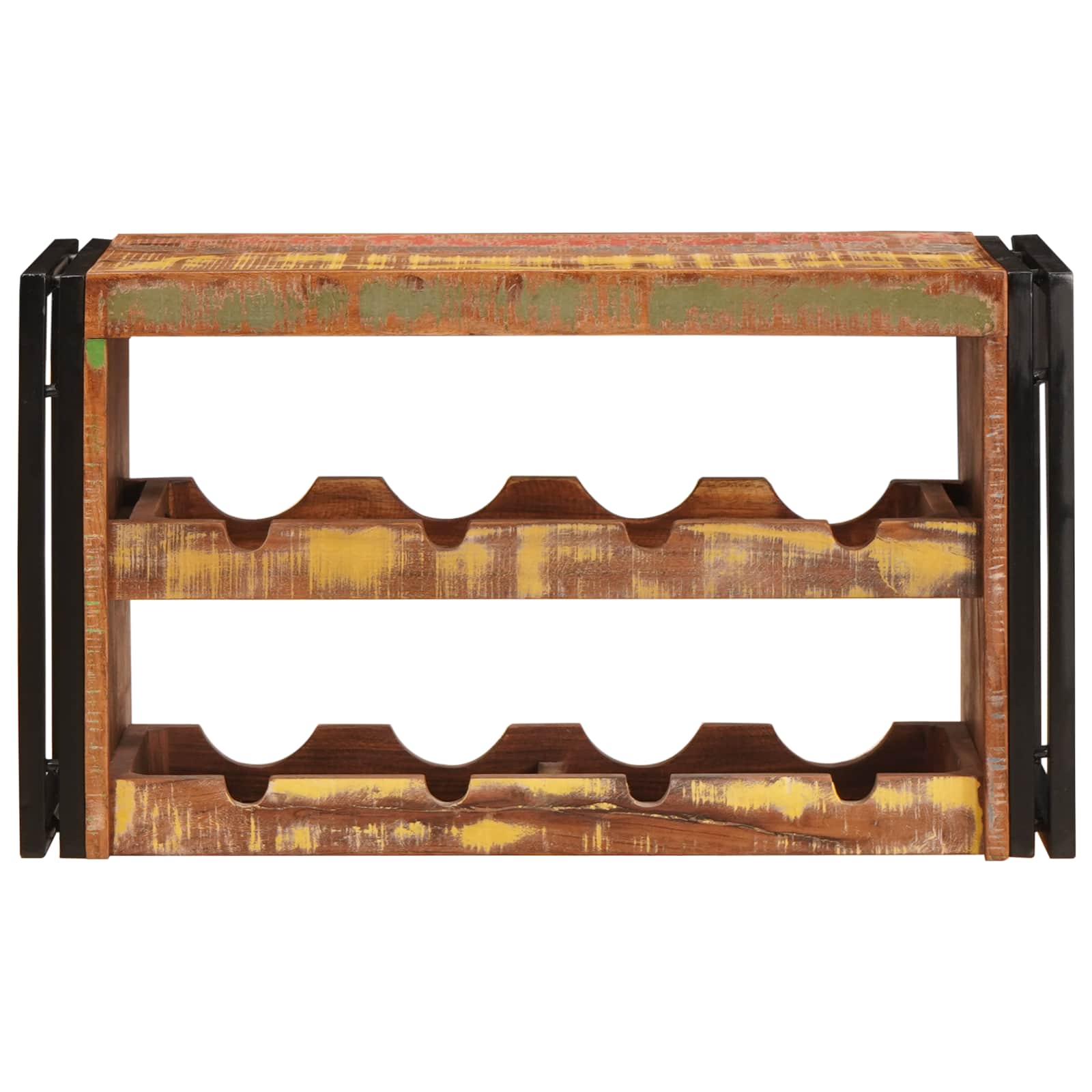 Stalak za vino Smeđa 80 x 45 x 33 cm Čvrsto reciklirano drvo