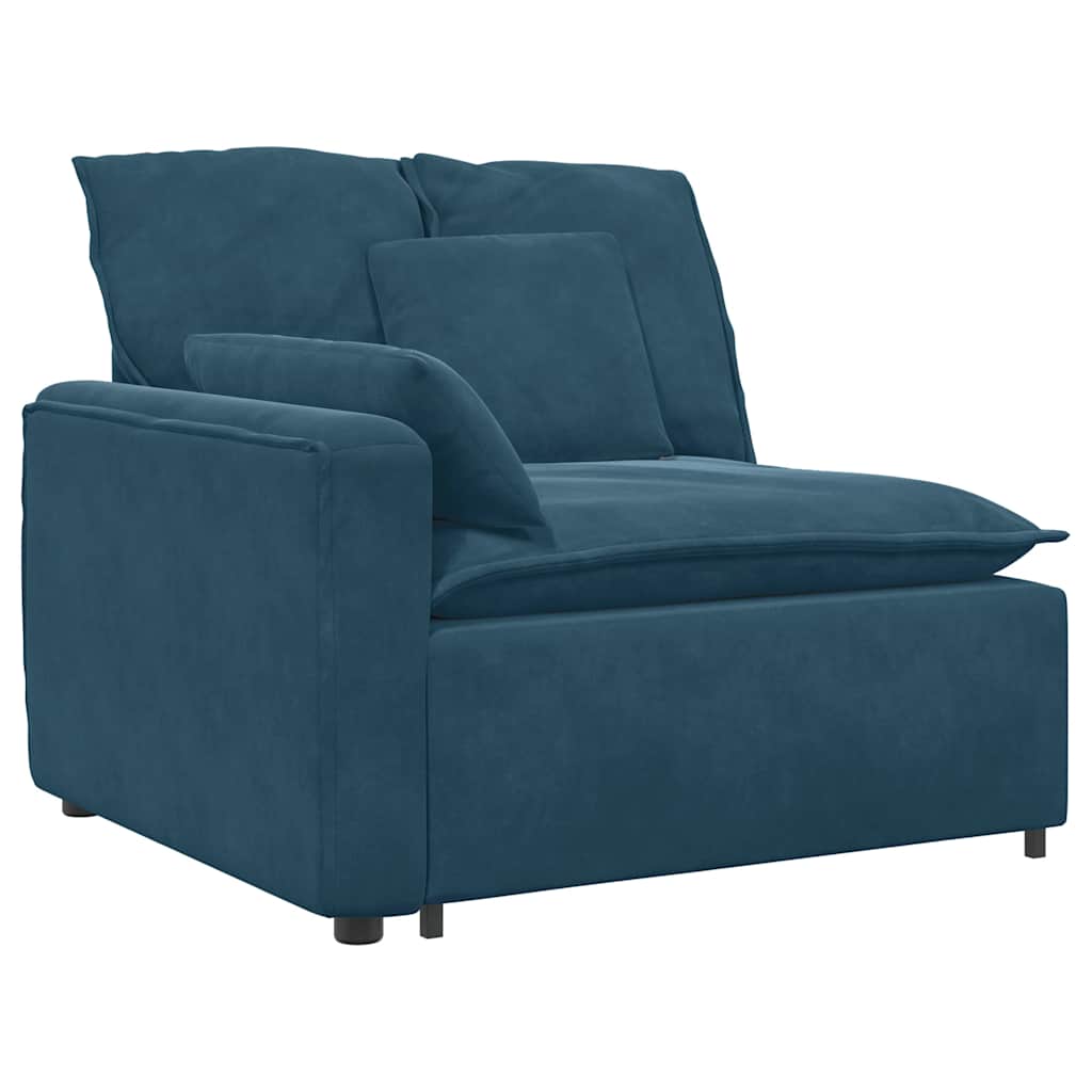 Modularna sofa s jastucima plava
