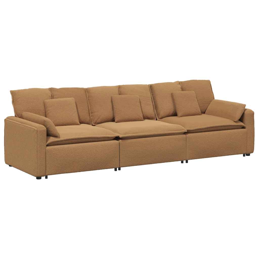 Modularna sofa s jastucima bež boje