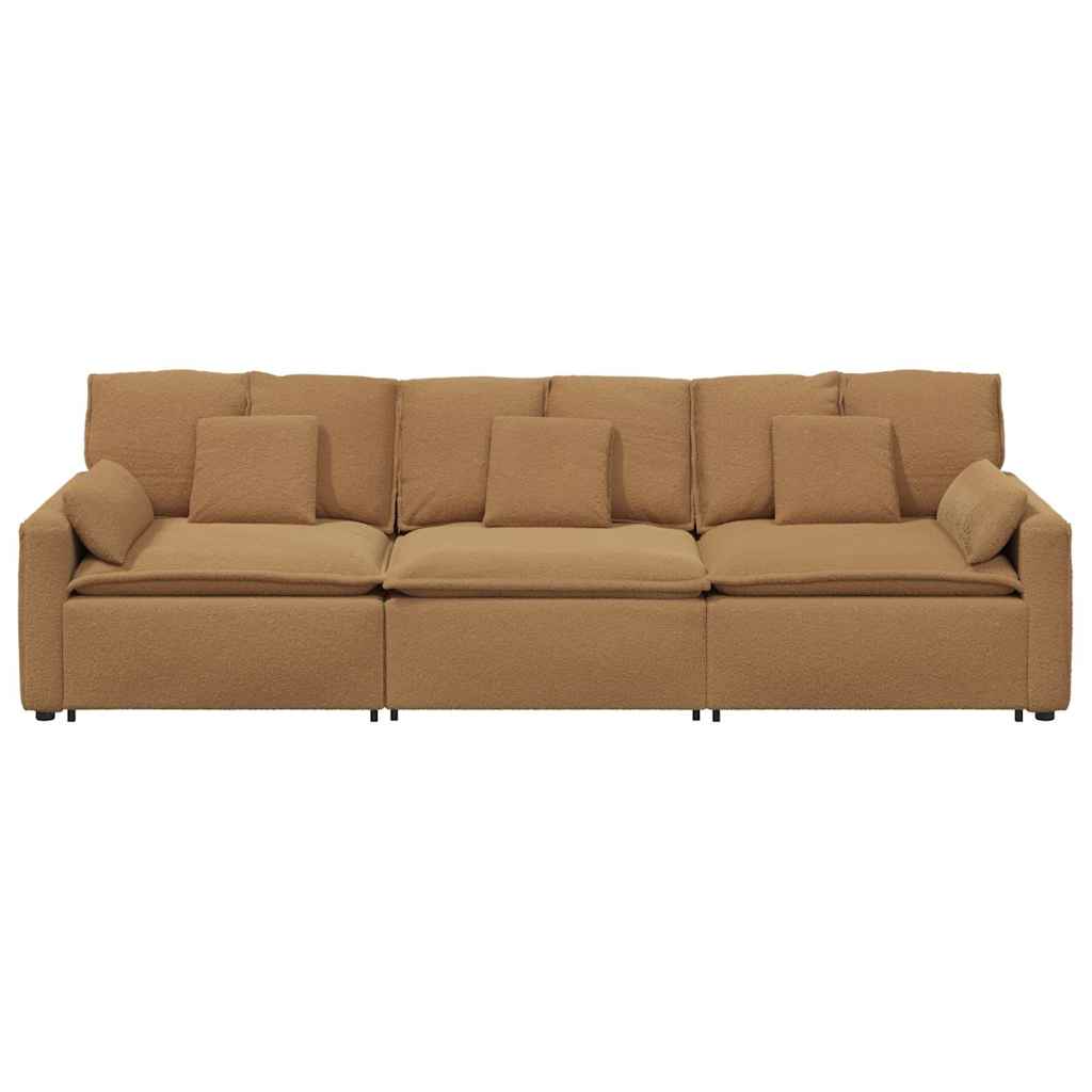 Modularna sofa s jastucima bež boje
