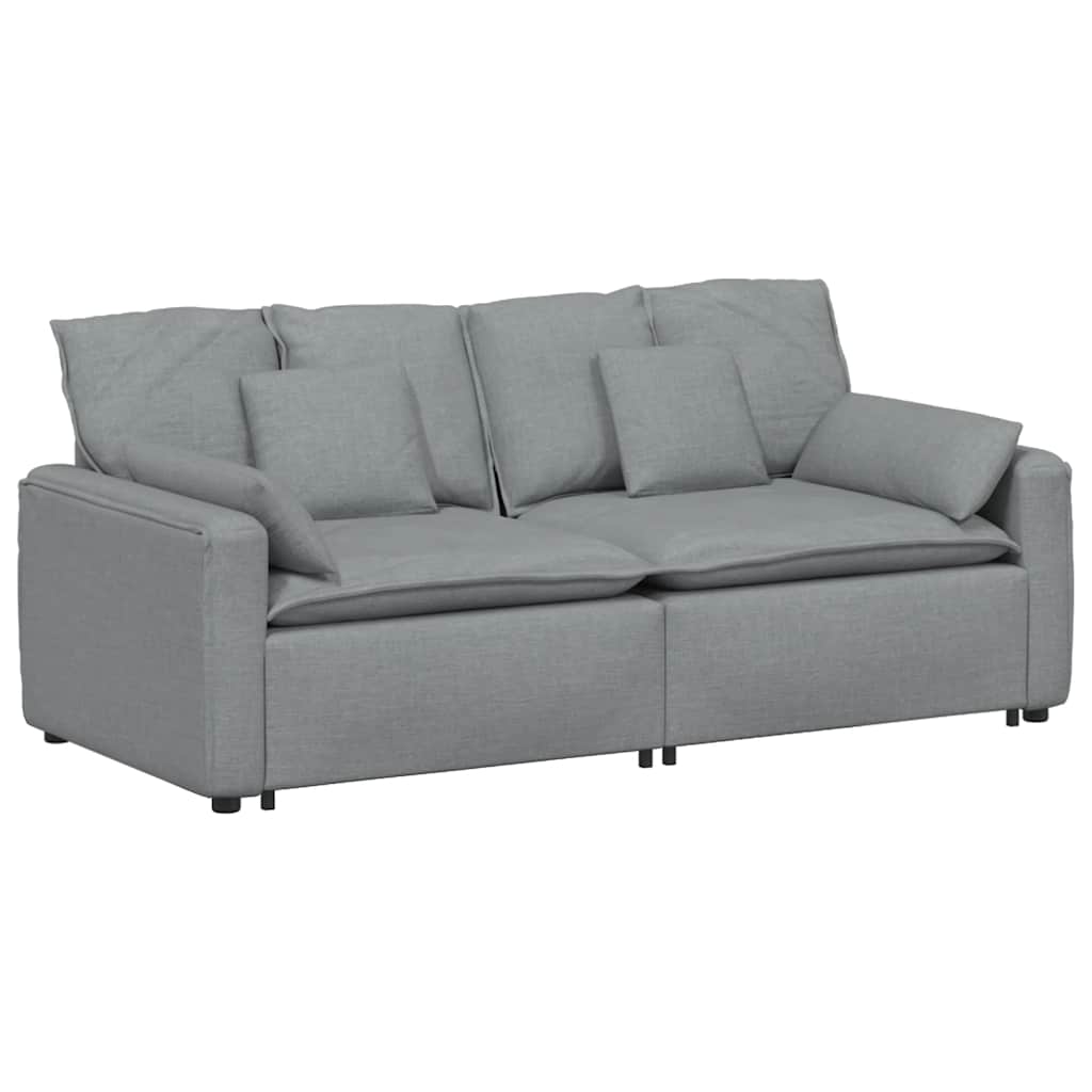 Modularna sofa s jastucima svijetlosiva
