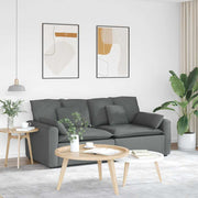 Modularna sofa s jastucima tamno siva