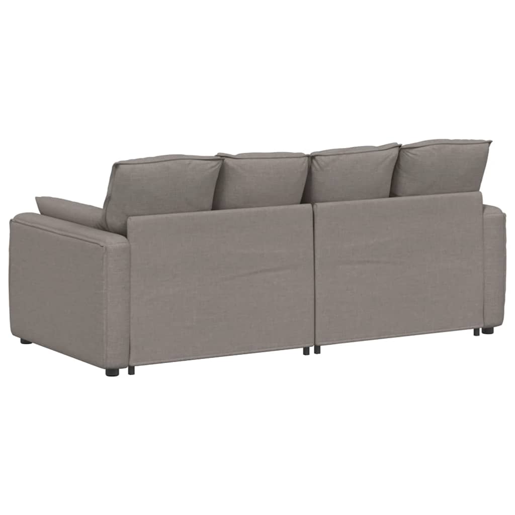Modularna sofa s jastucima boje taupe