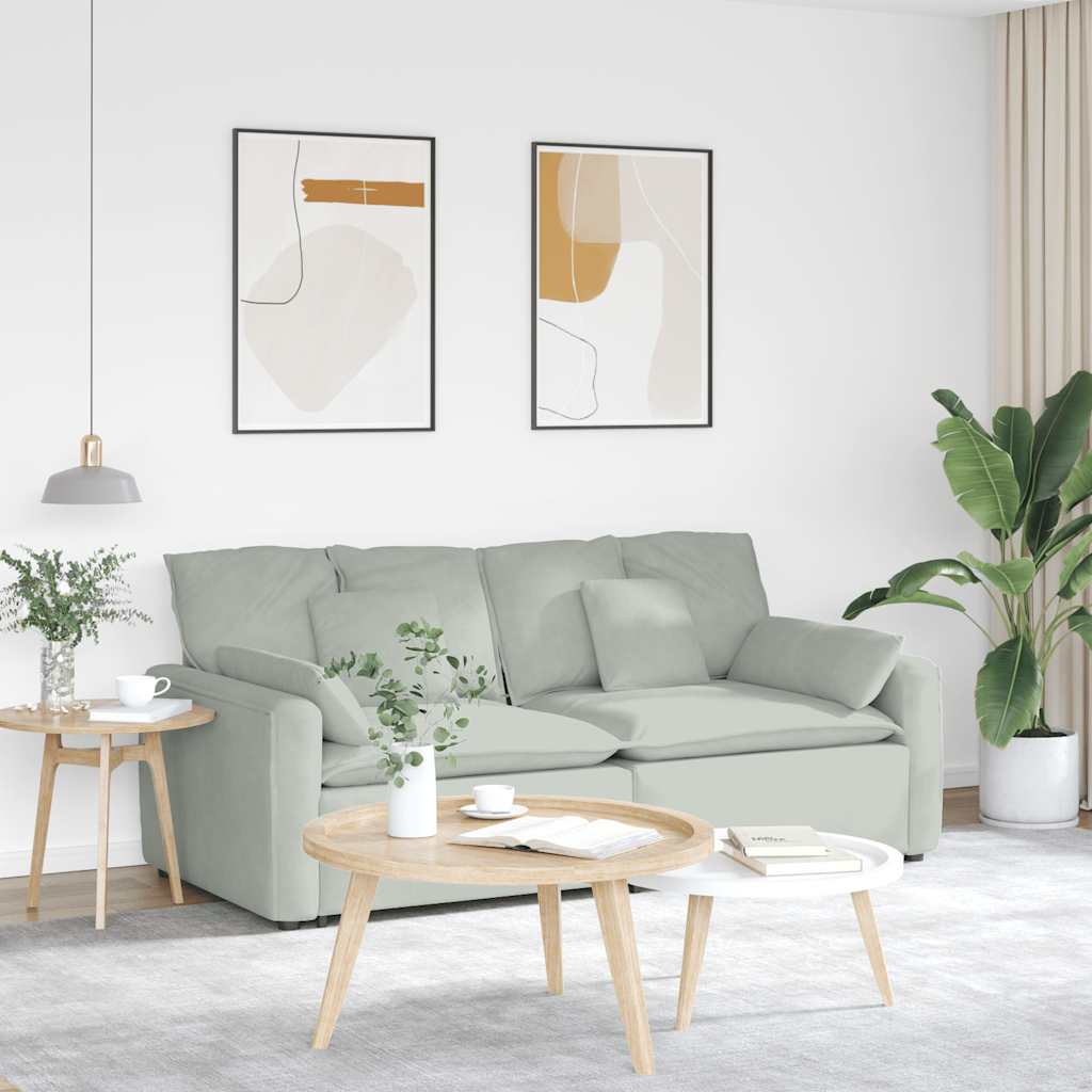 Modularna sofa s jastucima svijetlosiva