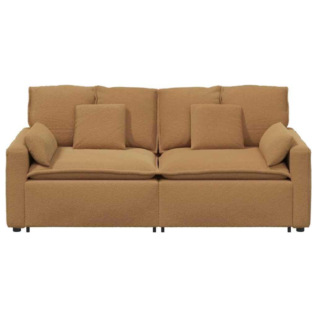 Modularna sofa s jastucima bež boje