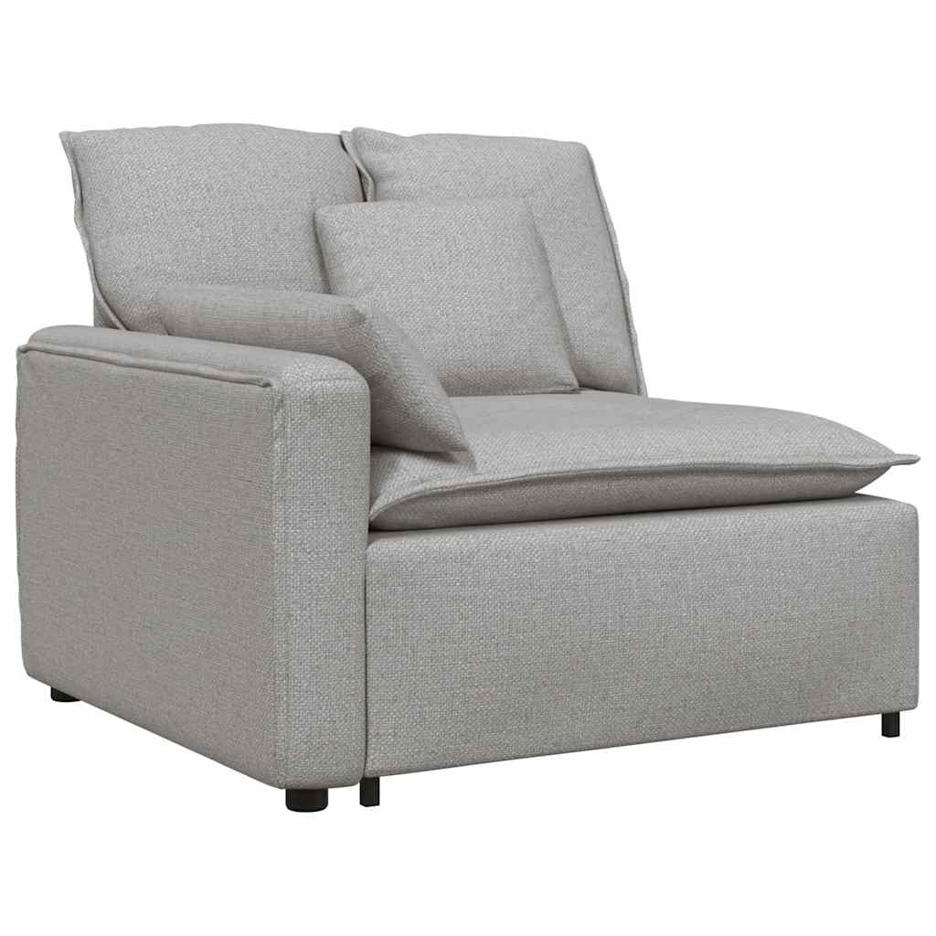 Modularna sofa s jastucima, tkanina, oblak sive boje