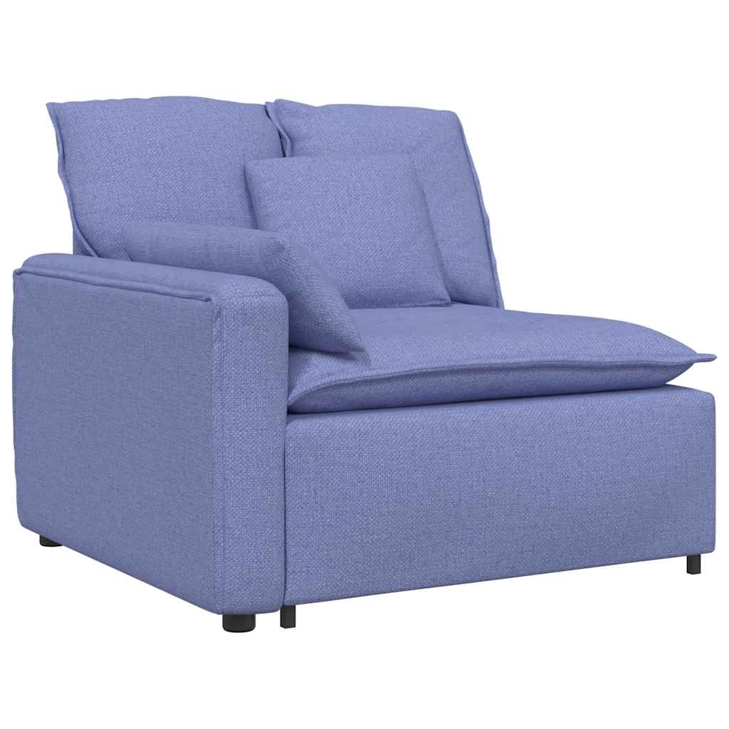 Modularna sofa s jastucima, tkanina, traperice, plava