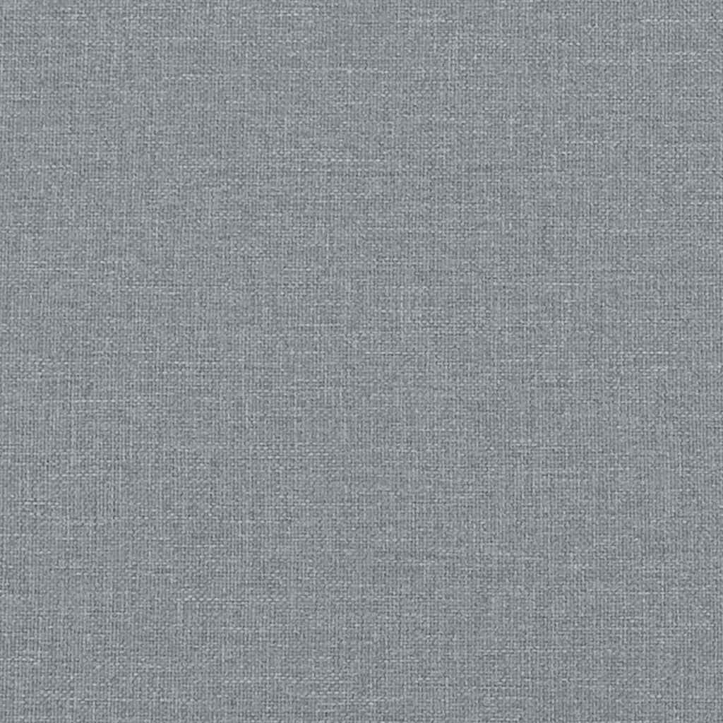 Modularna sofa s podnožjem i jastucima, tkanina, svijetlo siva