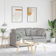 Modularna sofa s jastucima, tkanina, oblak sive boje