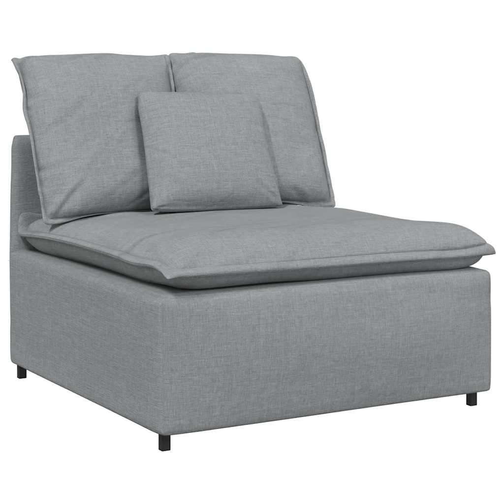 Modularna sofa s jastucima, tkanina, svijetlo siva