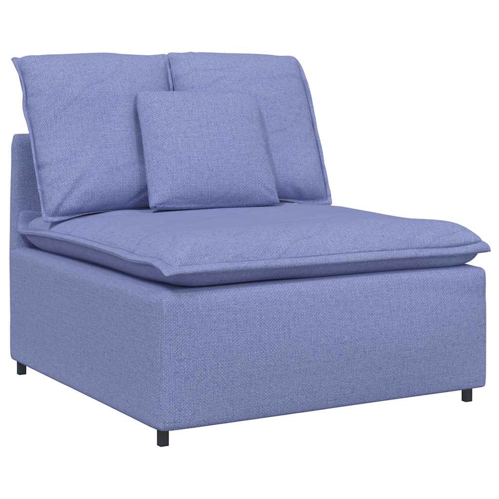 Modularna sofa s jastucima, tkanina, traperice, plava