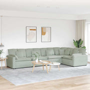 Modularna sofa s jastucima, baršunasta, svijetlosiva