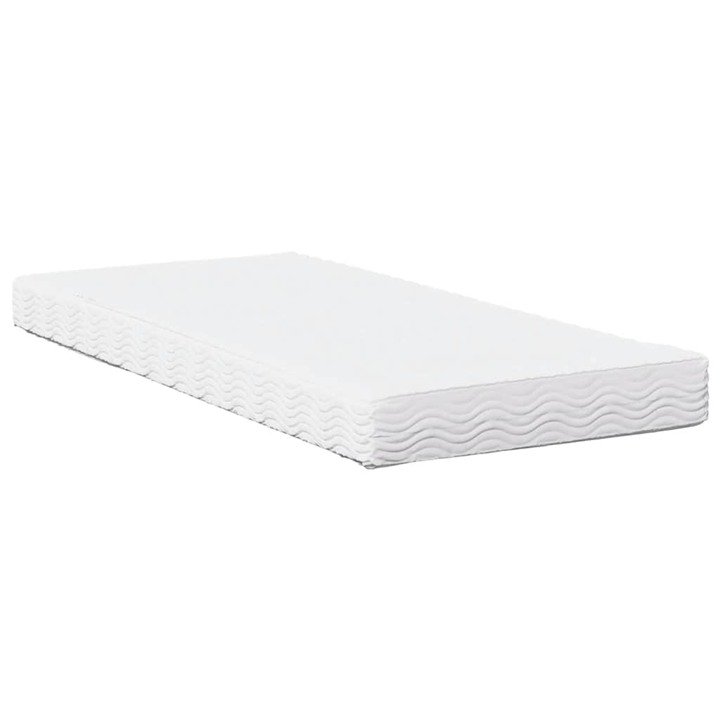 Dnevni krevet s madracem bijeli 90 x 200 cm masivna borovina