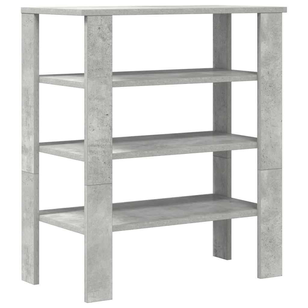 Stalak za cipele boja betona 61x32x70 cm konstruirano drvo
