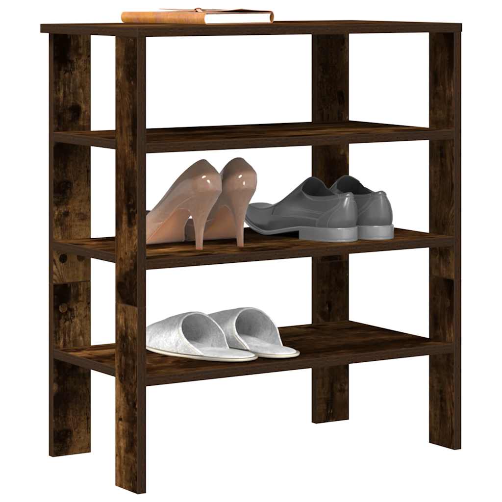 Stalak za cipele boja hrasta 61x32x70 cm konstruirano drvo