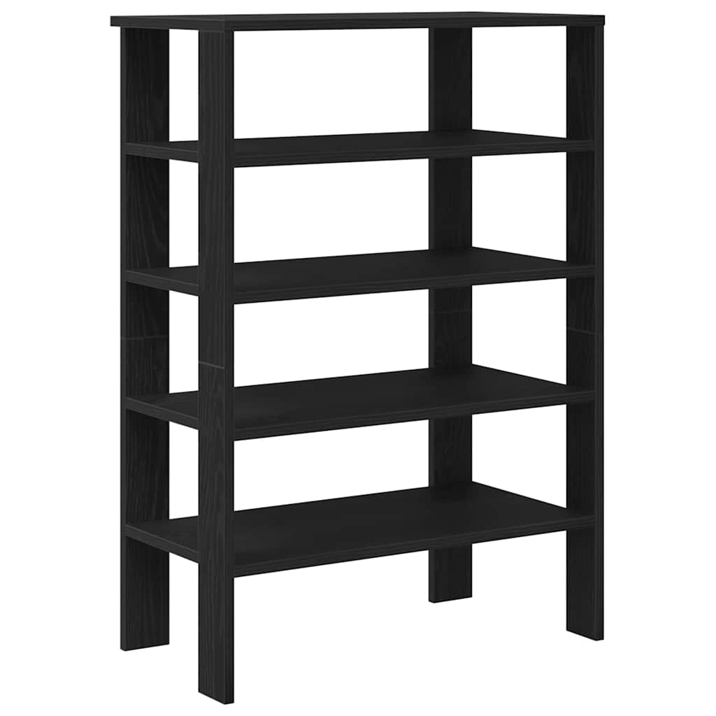 Stalak za cipele crni 61x32x87,5 cm od konstruiranog drva