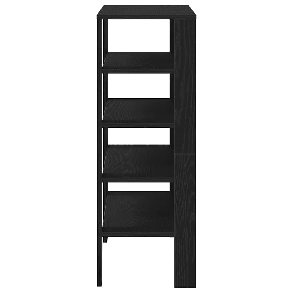 Stalak za cipele crni 61x32x87,5 cm od konstruiranog drva