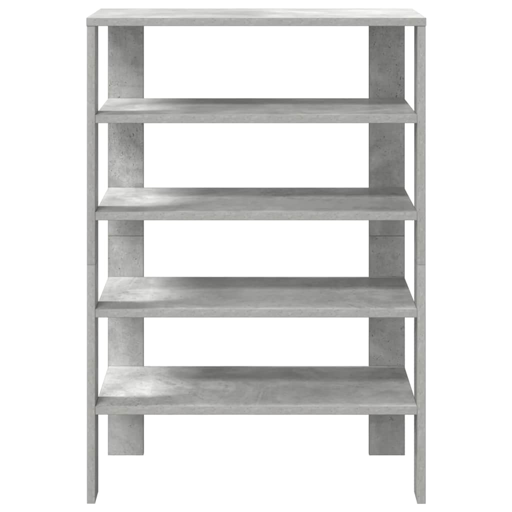 Stalak za cipele boja betona 61x32x87,5 cm konstruirano drvo