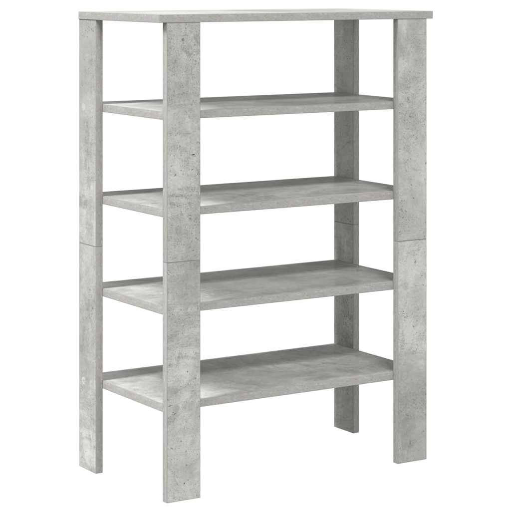 Stalak za cipele boja betona 61x32x87,5 cm konstruirano drvo