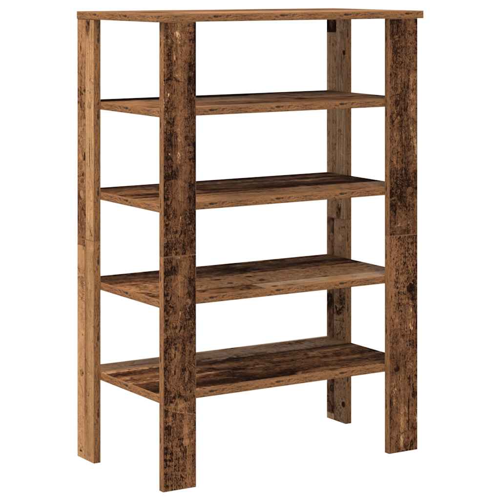 Stalak za cipele boja staro drvo 61x32x87,5cm konstruirano drvo