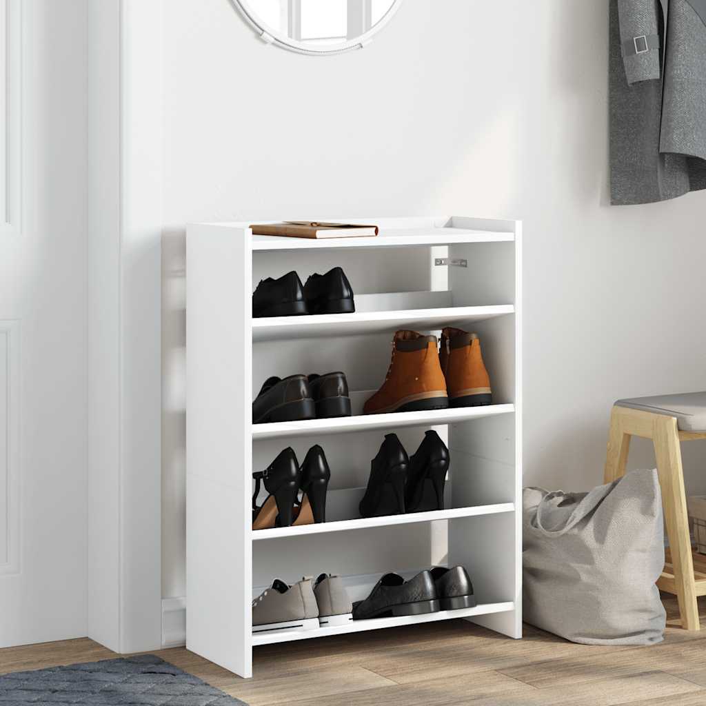 Stalak za cipele bijeli 60x25x81 cm od konstruiranog drva