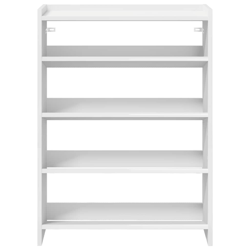 Stalak za cipele bijeli 60x25x81 cm od konstruiranog drva