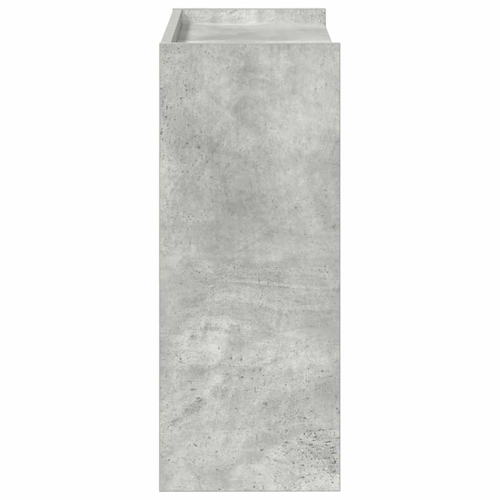 Stalak za cipele boja betona 60x25x62 cm konstruirano drvo