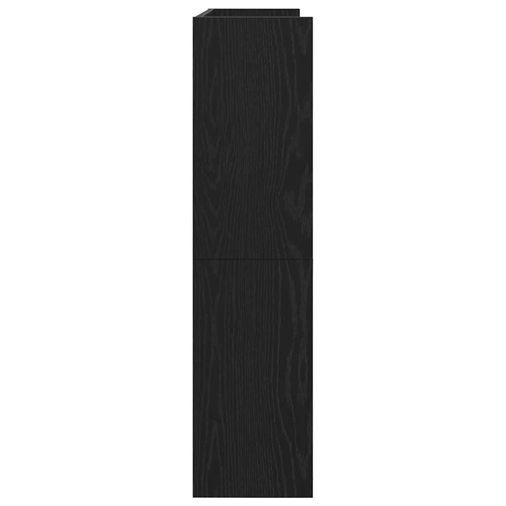 Stalak za cipele crni 80x25x100 cm od konstruiranog drva
