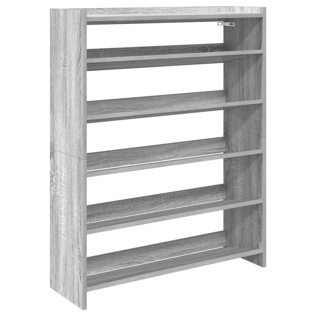 Stalak za cipele boja hrasta 80x25x100 cm konstruirano drvo