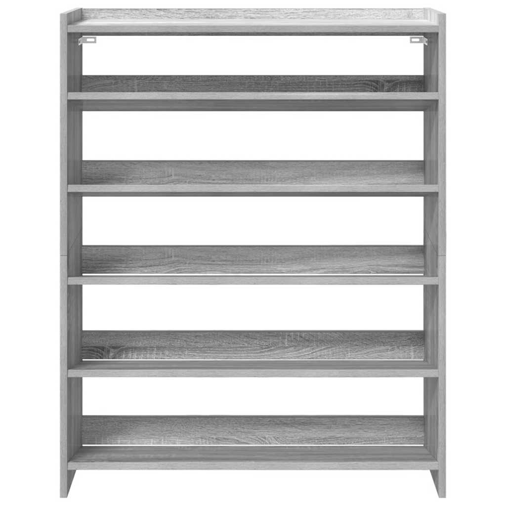 Stalak za cipele boja hrasta 80x25x100 cm konstruirano drvo
