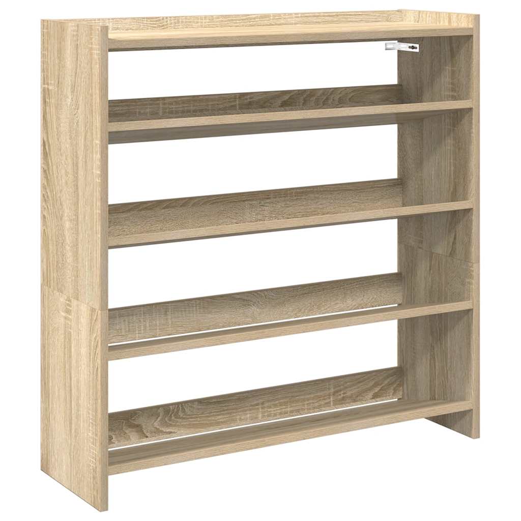 Stalak za cipele boja hrasta 80x25x81 cm konstruirano drvo