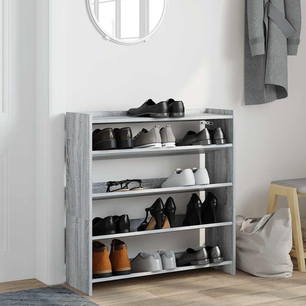 Stalak za cipele boja hrasta 80x25x81 cm konstruirano drvo