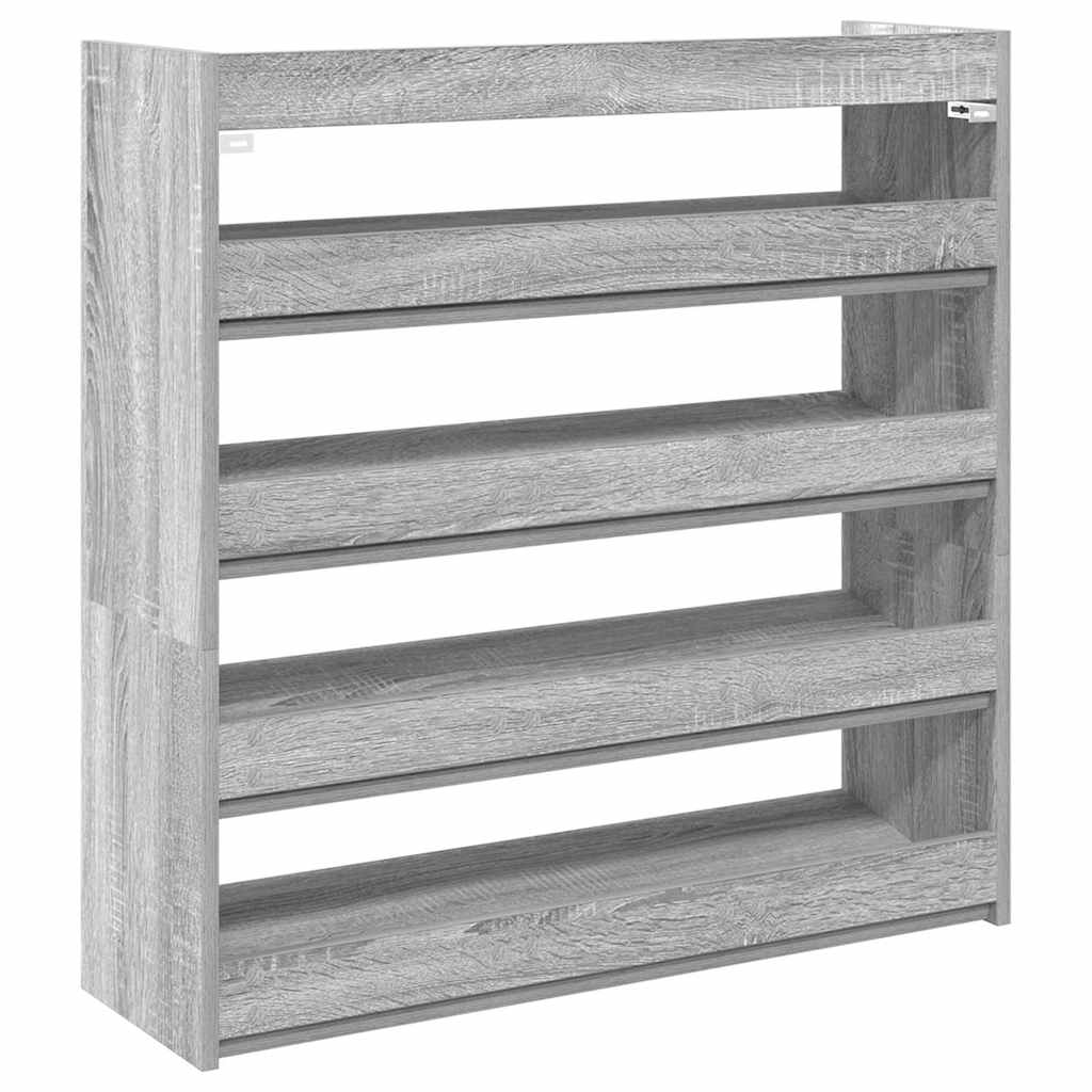 Stalak za cipele boja hrasta 80x25x81 cm konstruirano drvo