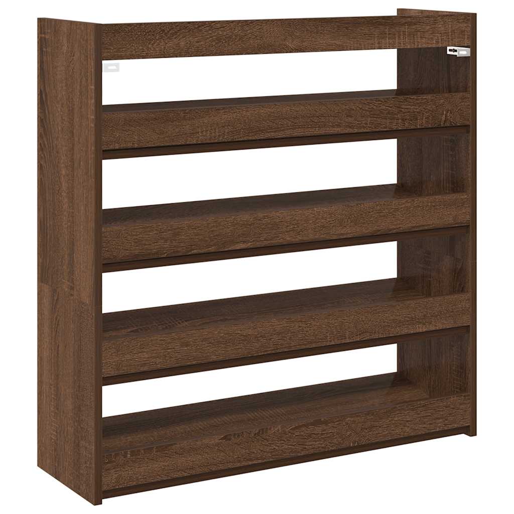 Stalak za cipele boja hrasta 80x25x81 cm konstruirano drvo