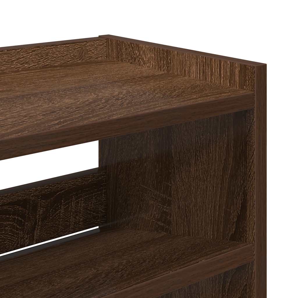 Stalak za cipele boja hrasta 80x25x81 cm konstruirano drvo
