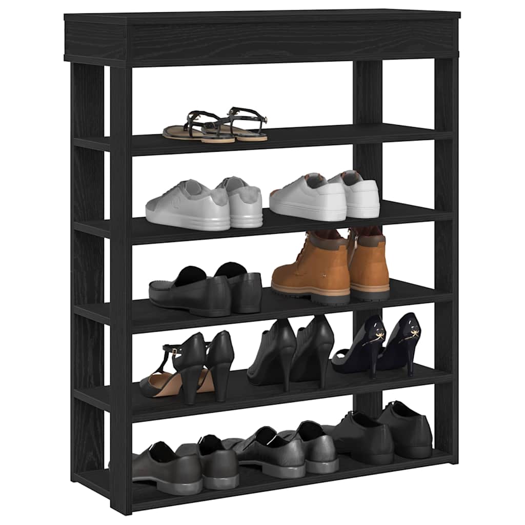 Stalak za cipele crni 80x30x98 cm od konstruiranog drva