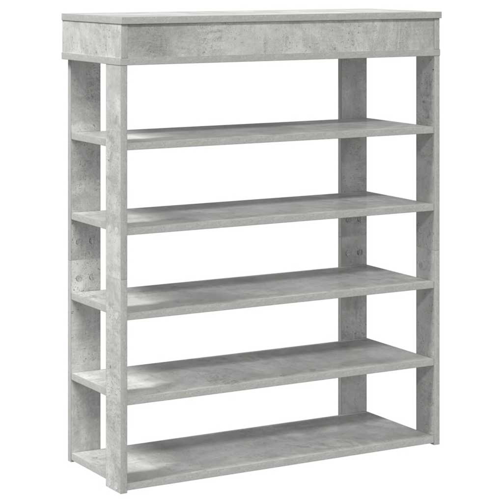 Stalak za cipele boja betona 80x30x98 cm konstruirano drvo