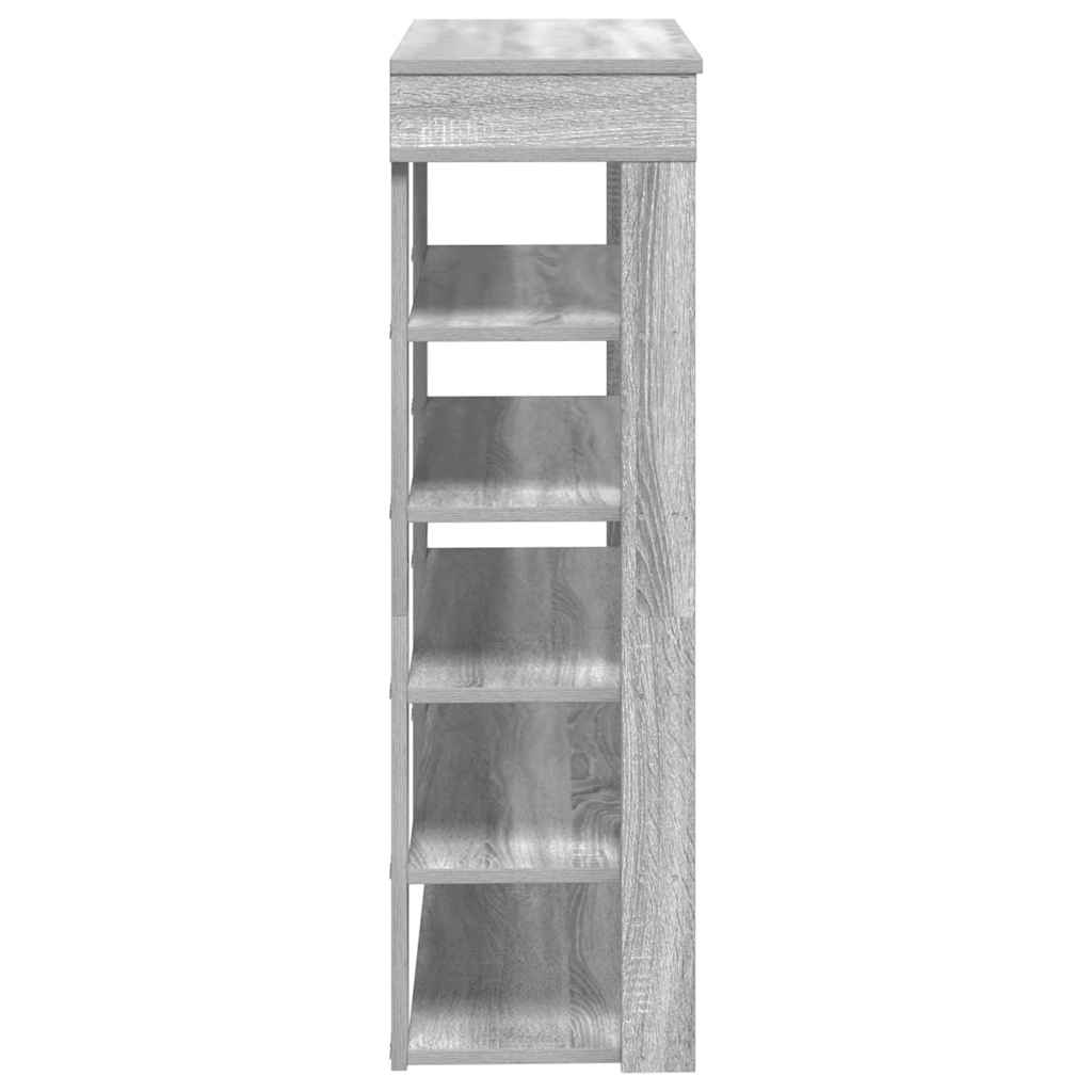 Stalak za cipele boja hrasta 80x30x98 cm konstruirano drvo