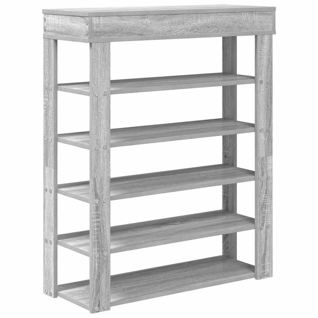 Stalak za cipele boja hrasta 80x30x98 cm konstruirano drvo