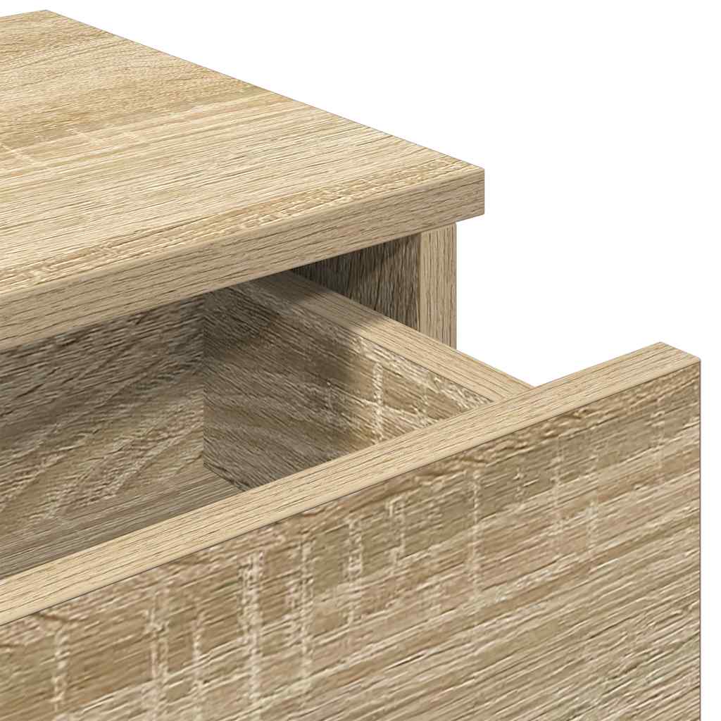 Zidna polica s ladicama sonoma hrast konstruirano drvo