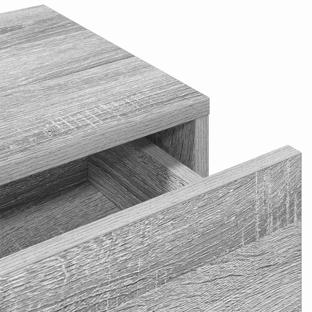 Zidna polica s ladicama siva sonoma 60x26,5x15 cm