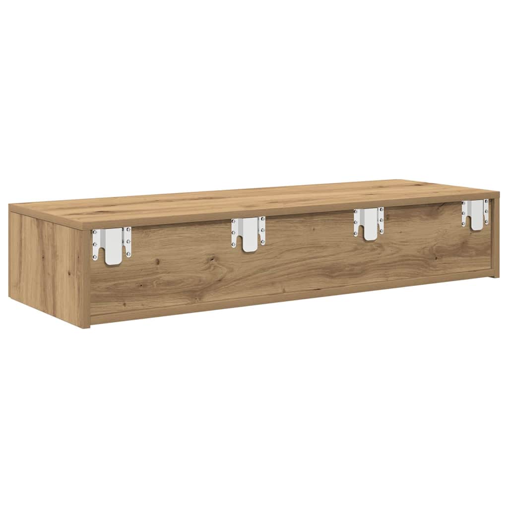Zidna polica s ladicama umjetnički hrast 100x36x19 cm