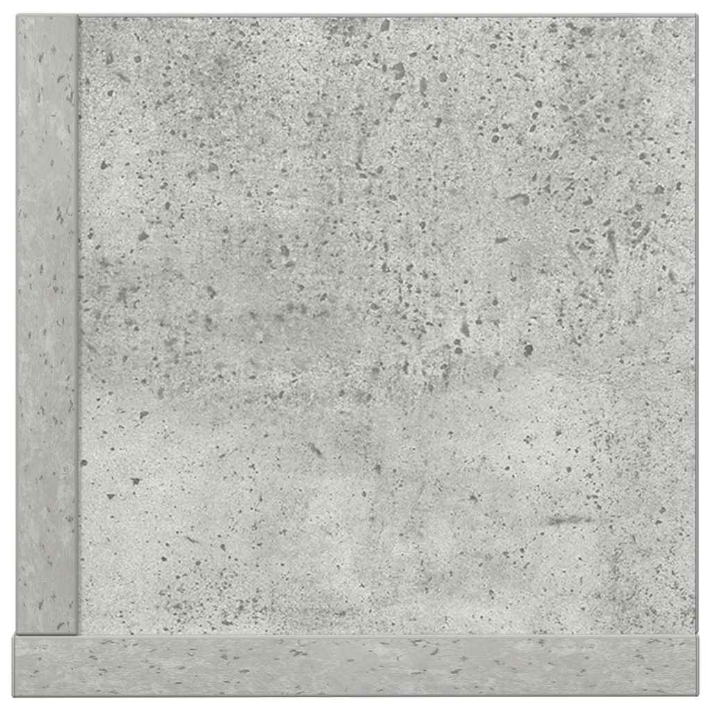 Zidne police 2 kom Beton siva 75x16,5x16,5 cm Konstruirano drvo