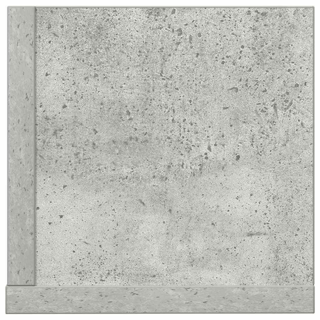 Zidne police 2 kom Beton siva 100x16,5x16,5cm Konstruirano drvo