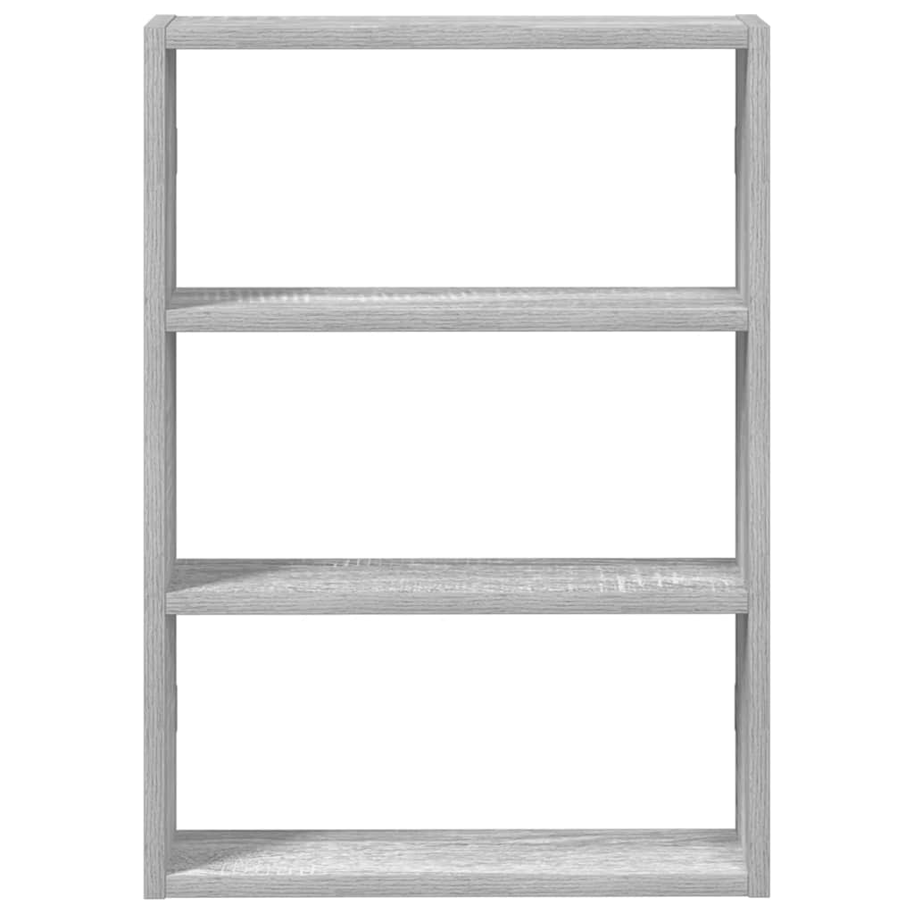 Zidna polica Siva Sonoma 43x9x60 cm Konstruirano drvo