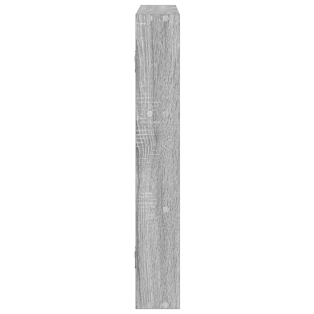 Zidna polica Siva Sonoma 43x9x60 cm Konstruirano drvo