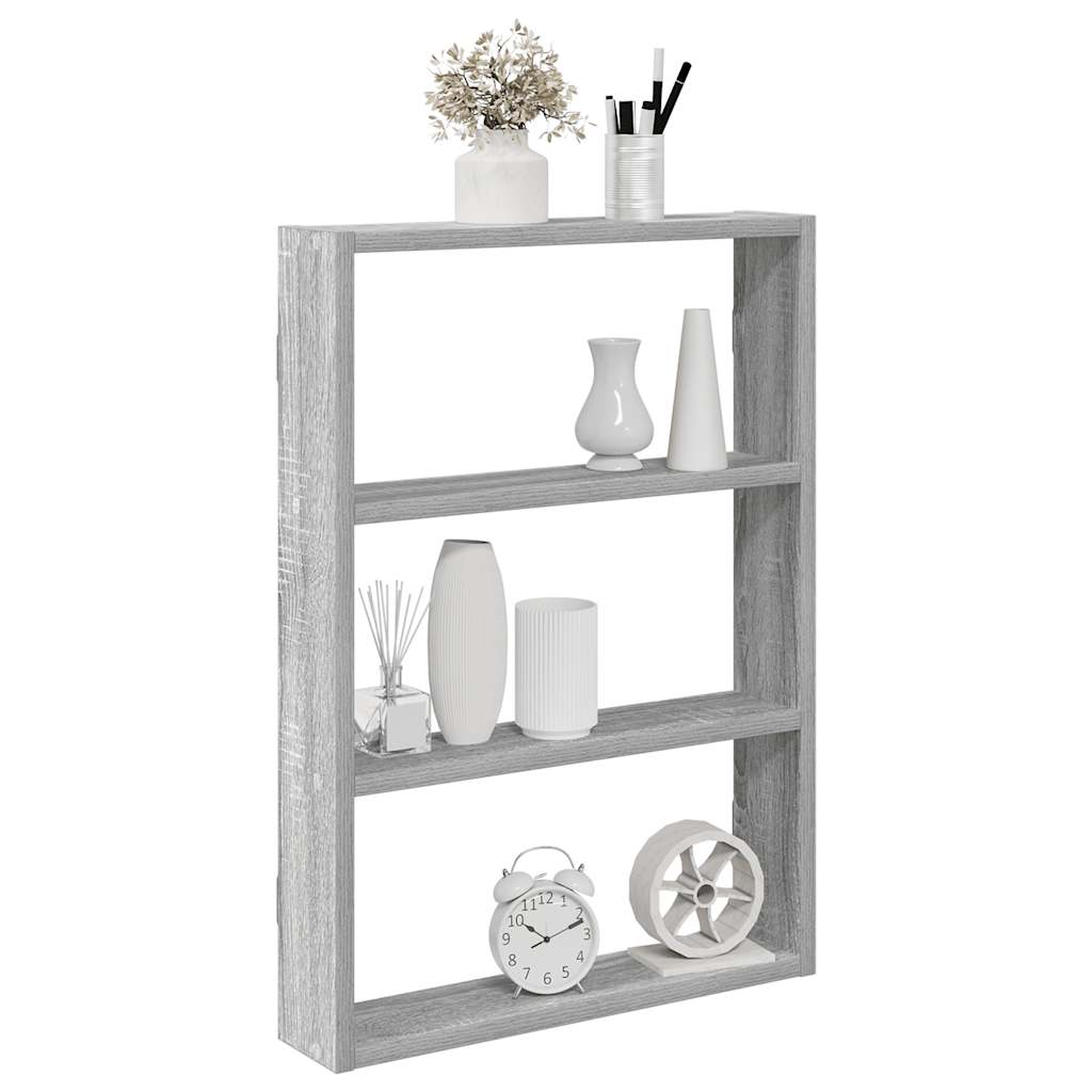 Zidna polica Siva Sonoma 43x9x60 cm Konstruirano drvo