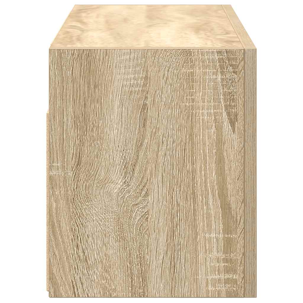 Kupaonski zidni ormarić sonoma hrast 60x25x30 cm izrađeno drvo