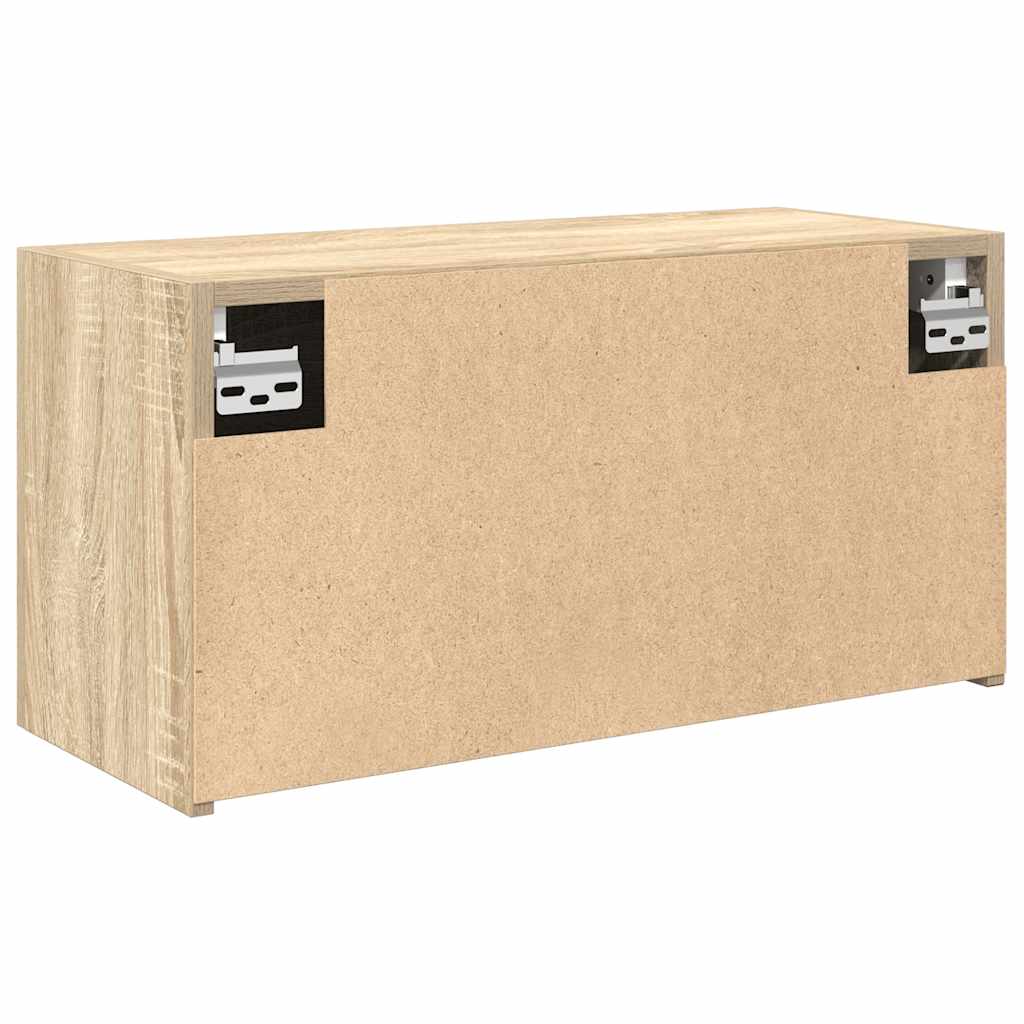 Kupaonski zidni ormarić sonoma hrast 60x25x30 cm izrađeno drvo