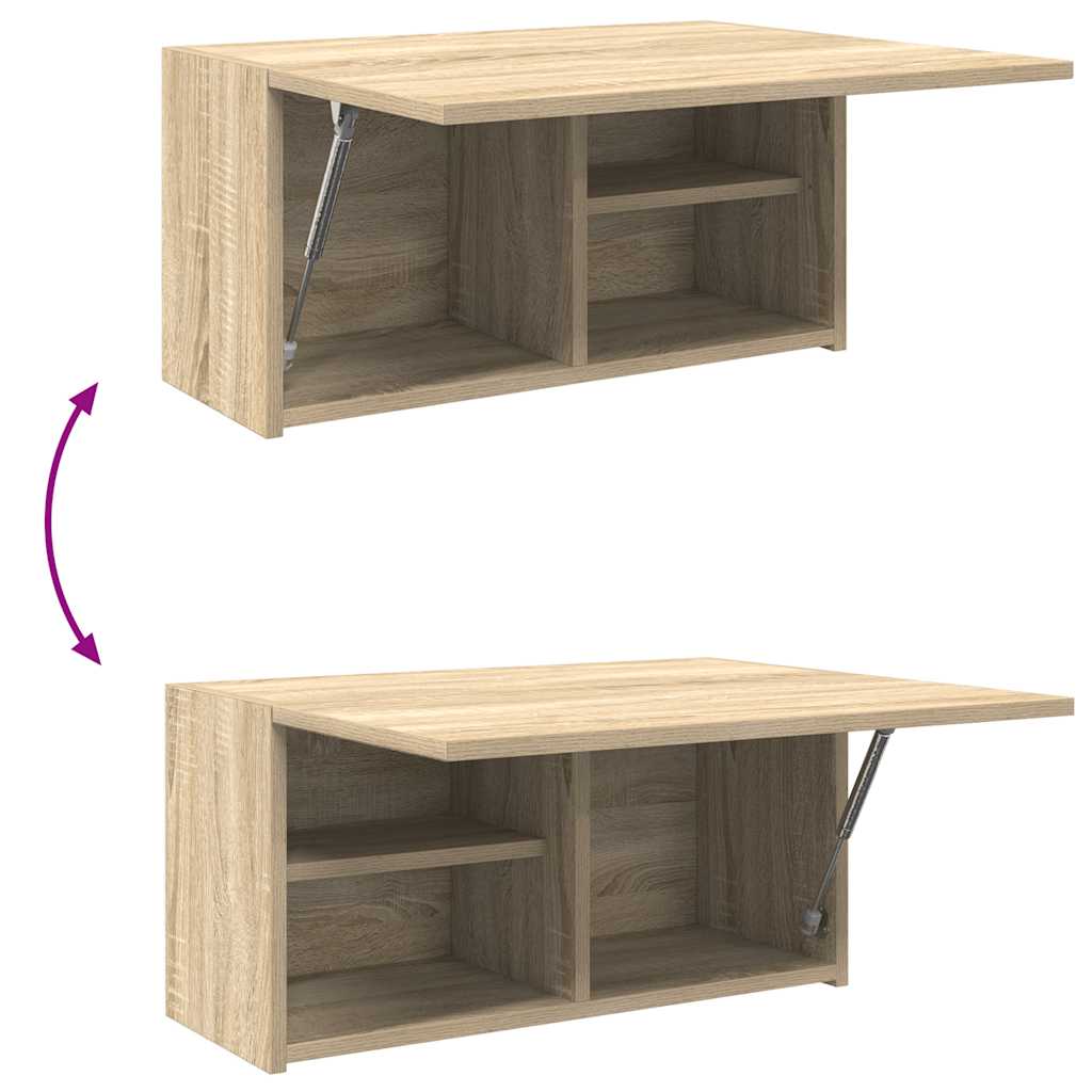 Kupaonski zidni ormarić sonoma hrast 60x25x30 cm izrađeno drvo